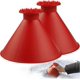 thumbnail image 1 of Magical Car Ice Scraper with Funnel,2 Pack Cone Windshield Ice Scrapers,Round Snow Scraper for Car(Red), 1 of 5