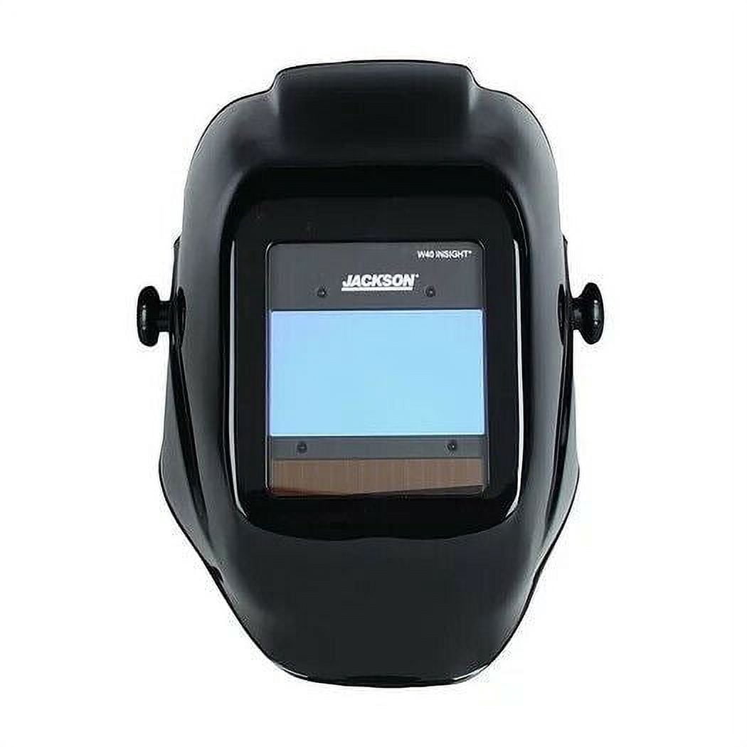 Jackson Safety Welding Helmet - Auto Darkening - Nylon - 3.94" x 2.36" Viewing Area - Shade 4/9-13 Insight&reg; Variable ADF 1/1/1/1 - 370 Speed Dial Headgear - Gloss Black - HLX 100 Series