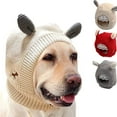 thumbnail image 7 of Apmemiss Clearance Dog Ear Muffs Noise Protection Winter Neck and Ear Warmer Hood for Pets Cat Dogs Stress Anxiety Relief Hood Warm Dog Knitted Hat Holiday Outdoor Walking Essential Clothing Matching, 7 of 7