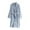 001 Blue, variant on Htigea Shower Robes for Women Striped Long Sleeve Shawl Collar Bathrobe Soft Comfy Home Nightgown Loungewear with Pocket Blue,M