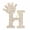 Gold-H, variant on Fashion Crown 26 Initial Letters A to Z Crystal Rhinestone Brooch Pins Women@-Gold-T