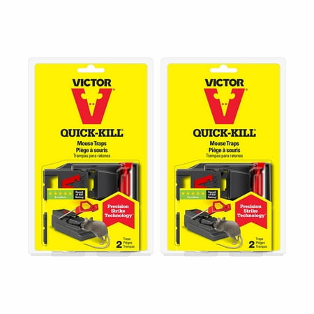 Victor 2-Pack Quick-Kill Mouse - 4 Traps