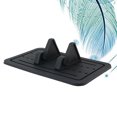 thumbnail image 5 of Support Universel en Silicone pour Téléphone Mobile, Support de Tableau de Bord GPS, Support de Bureau (Noir), 5 of 5