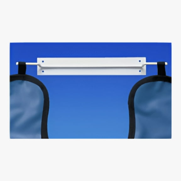 Palmero 28 X-Ray Standard Apron Hanger 15" x 2" White Coated Steel