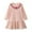 Pink, variant on Mercatoo Little Girls Long Sleeve Dresses Girls And Toddler's Summer Cotton Casual Swing Skirt Baby Girls A Line Flared Dress
