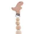 thumbnail image 4 of Clips De Chupete Para , Sostenedores De Cadena De Chupete Sin BPA Masticables Juguete De Agarre Dinosaurio perfke Cadena de chupete de madera, 4 of 9