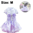 thumbnail image 2 of Vestido de novia para perros con lazo Adorable tutú falda para perros vestidos de princesa para perros pequeños gatos en primavera y verano MFZFUKR CPB-DE-LYY2124-2, 2 of 6