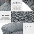 thumbnail image 3 of CHOK Housse Extensible pour Fauteuil Inclinable en Seersucker 2024 4 Pcs style Campagnard Fauteuil Inclinable Housse de Protection Simple pour Meubles de Maison Lavable Durable 1 Place/amande, 3 of 7
