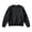 Black, variant on Women's Leopard Print Crew Neck Sweatshirt, Long Sleeve Pullover Top with Front Kangaroo Pocket