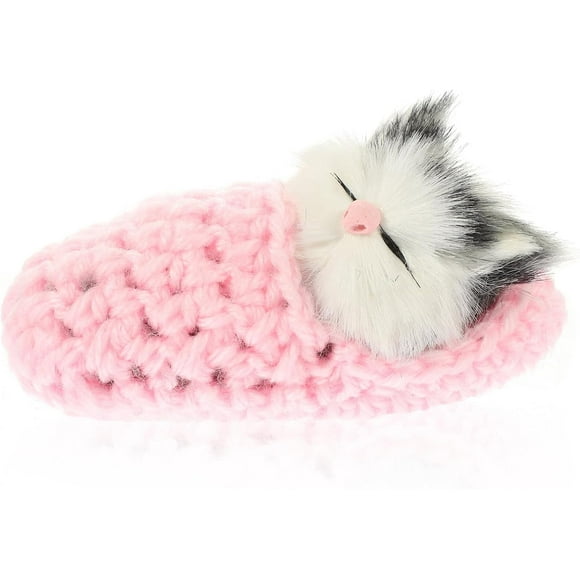 Sleeping Cat Doll Simulation Vocalize Small Cat Stuffed Animal Plush Toy Kitten with Meows Sound