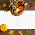 thumbnail image 4 of Table Runner Dresser Scarves 70 Inch Long,Thanksgiving Pumpkin Maple Leaf Berry Linen Dining Table Runners Hello Autumn Harvest Tabletop Scarf for Wedding Holiday Party Kitchen, 4 of 9
