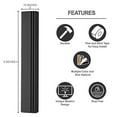 thumbnail image 3 of A&S Mezuzot Aluminum Mezuzah Case in Adi Sidler Track Design Door Mezuzah for Parchment Scroll Home Blessing Decor (Grey, 6 Inches), 3 of 5
