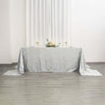 thumbnail image 3 of Efavormart 90"x156" Silver Rectangle Polyester Tablecloth With Gold Foil Geometric Pattern, 3 of 5