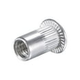 thumbnail image 5 of Unique Bargains Écrous de Rivets M4 en Alliage d'Aluminium Tête Plate Filetée Écrou Argent 50 Pcs, 5 of 5
