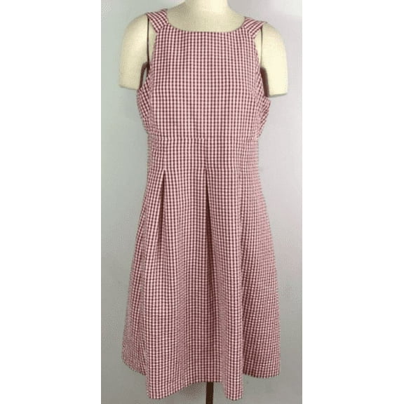 Nine West Women's Apple/White Dress Sz 16