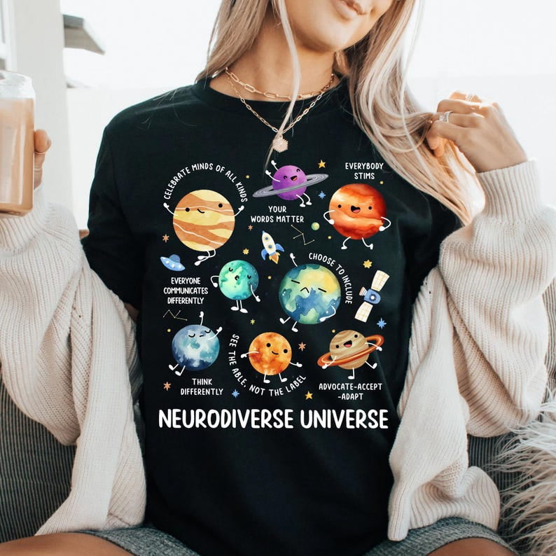 Space Neurodiversity Shirt, Neurodiverse Shirt, Sped Teacher Shirt, Autism Awareness Shirt, Special Education Shirt, Autism Shirt