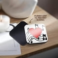 thumbnail image 4 of 3dRose, Large Red Heart On Music Notes, set of 4 Coasters - Soft, 4 of 7