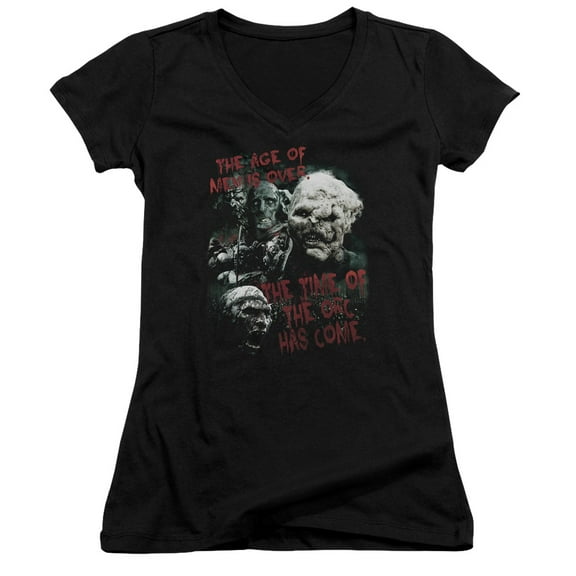 Lord of the Rings Time Of The Orc Junior Women's T-Shirt V-Neck Black
