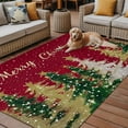 thumbnail image 2 of Fsddascl Red Christmas Tree Outdoor Rug for Patio/Deck/Porch, Non-Slip Large Area Rug 6 x 9 Ft, Xmas Tree Snowflake Green Yellow Indoor Outdoor Rugs Washable Area Rugs, Reversible Camping Rug Carpet, 2 of 5