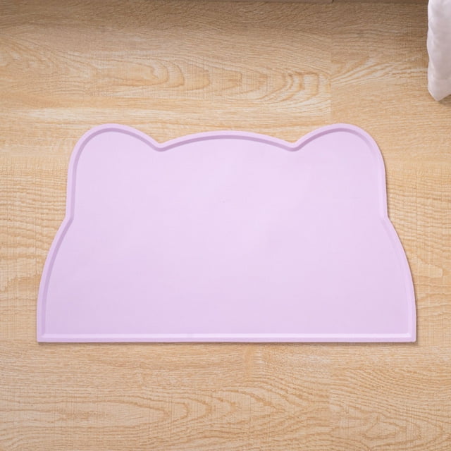Tapis d'Alimentation pour Chat en Silicone Protecteur Non Bol Réduit les Déversements et Désordres Usage Intérieur Extérieur