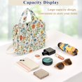 thumbnail image 5 of FORMRS Womens Corduroy Tote Bag Crossbody Shoulder Handbag with Pocket, Watercolor Wildflowers Pattern, 5 of 7
