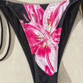 thumbnail image 6 of BOOMNY Womens Bikini Sets 2 Peice Swimsuit For Women Hawaii Graphic Swimwear Halter Neck High Waist Cozy Soft Bathing Suits, 6 of 8