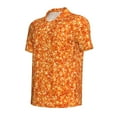 thumbnail image 4 of Wukai Orange Glitter Men’s Polo Shirts,Quick-Dry Athletic Shirt,Classic Fit Shirts-Medium, 4 of 8