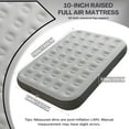 thumbnail image 2 of Full Air Mattress with Built in Pump,10IN Air Bed with 3 Mins Self-Inflation/Deflation,Blow up Mattress for Camping, Home & Guest ,400lb, Gray, 2 of 7