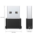 thumbnail image 2 of USB to USB C Adapter 3-Pack, Type C Female to USB Male Charging Cable Converter, 2 of 5