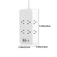 thumbnail image 2 of Us Specification Socket Smart Plug Household Plug Board Multifunctional Port Plug Large Probability Output Multiple Security Certificates Overload Protection, 2 of 8