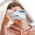thumbnail image 5 of for Samsung Galaxy S21 Plus 5G Case,Cute Plating Edge Love Hearts Pattern with Camera Lens Protection Phone Cover for Girls Women,Blue, 5 of 9