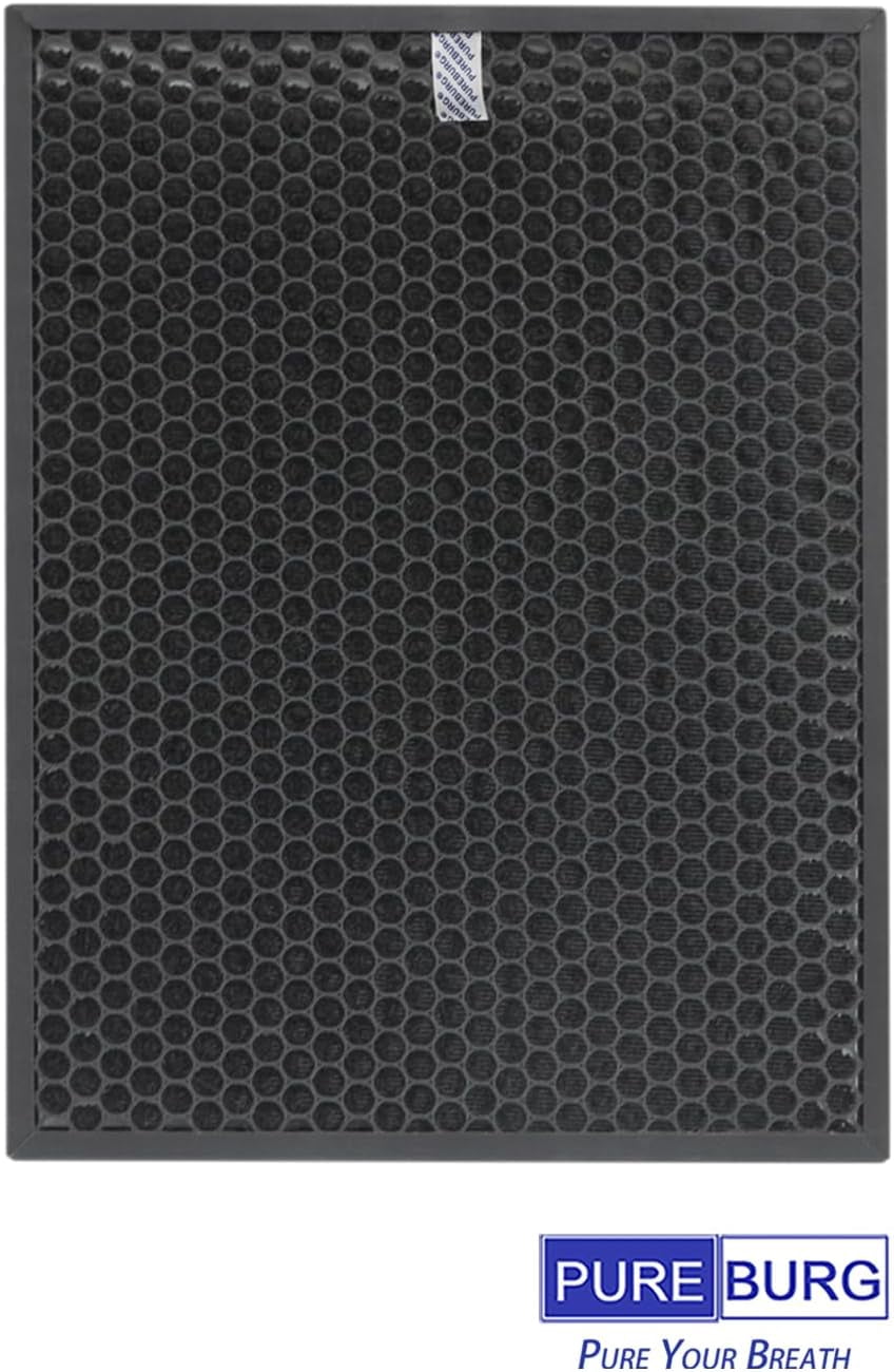 PUREBURG Replacement Filter Compatible with WINIX 5510 5520 Air Purifiers, 2-Pack H13 True HEPA  Advanced Carbon Filter) Filter Q /1712-0123-00, For Air Clean Dust VOCs Odor Remove