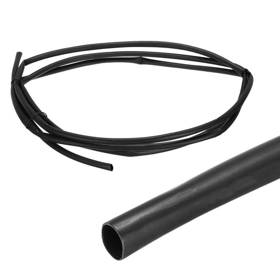 Uxcell 1/4 Inch Heat Shrink Tubing Waterproof, 3:1 Dual Wall Marine Adhesive Lined Industrial Heat Shrink Tube Wiring Wrap 10ft, Black