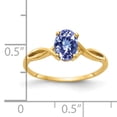 thumbnail image 2 of Primal Gold 14 Karat Yellow Gold 7x5mm Oval Tanzanite Ring, 2 of 4