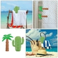 thumbnail image 4 of 2pcs Beach Towel Clip Beach Chair Holder Clips Creative Coconuts Tree Towel Clips for Holiday Pool, 4 of 5