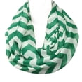 thumbnail image 3 of Wrapables® Light Weight Chevron Infinity Scarf, Green, 3 of 4