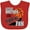 Red, variant on Inktastic Little Brother and Biggest Fan Basketball Player Boys Baby Bib