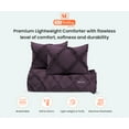 thumbnail image 5 of SGI Bedding Twin Diamond Ruffle Comforter Set Microfiber 3 Piece Plum, 5 of 5