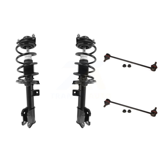 Transit Auto Front Complete Shock Assembly and TOR Link Kit for Car Hyundai Santa Fe Sport Kia Sorento - Left Right Side (Driver Passenger) KSS-104077