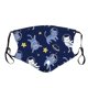 thumbnail image 5 of 5pc niños niños al aire libre máscaras de boca de algodón lavable reutilizable máscaras filtro, 5 of 5