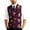 BA01_Wine 1, variant on Resicozy Mens Christmas Vest Xmas Printed V Neck Holiday Tree Snowflake Fashion Vest Party Winter Tops Dark Green M