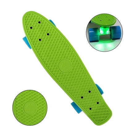 High Speed Bearing (Complete Cruiser Skateboard For Boys And Girls With Super Smooth Pu Wheels, High Speed Bearing, 27