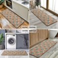 thumbnail image 6 of Brown Highland Cow Bucket Flower Pattern Kitchen Rug Mat,Kitchen Runner Rugs Non Skid Washable,Decorative Kitchen Floor Mats for Kitchen,Sink,Laundry,17"x47.2", 6 of 7
