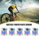 thumbnail image 3 of Juego de tuercas y arandelas para platos de bicicleta M8 MTB bicicleta tornillo de bielas simple/doble, 3 of 7