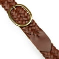 thumbnail image 2 of Women's Eddie Bauer 1.15-in. Woven Leather Belt Color: Brown Size: XL, 2 of 4