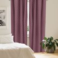 thumbnail image 2 of Ambesonne Floral Window Curtains, Simplistic Repeating Blossom, Each 28" W x 95" L, Dark Fuchsia and Pale Taupe, 2 of 4