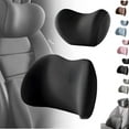 thumbnail image 7 of LANFENG Head Rest Set in Black for Car Seat, Back Support & Neck Pillow, 7 of 7