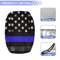 thumbnail image 6 of Jeiento American Police Flag Winch Protective Cover Water Resistant Winch Covers Auto Accessories Anti-Stain Off Road Truck Winch Cover Compatible with Most 8500-17500 Lbs Electric Winches, 6 of 7