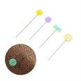 thumbnail image 4 of 100Pcs Plastic Flat Head Pins Straight Quilting Pins Mixed Color DIY Sewing Needles, 4 of 10