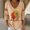 Khaki, variant on Women’s Autumn Winter Wool Knit Pullover Halloween Jumper Plain Elegant Round Neck Sweater Warm Basic Knitted Top Casual Daily Wear 1 Pack, Orange,L
